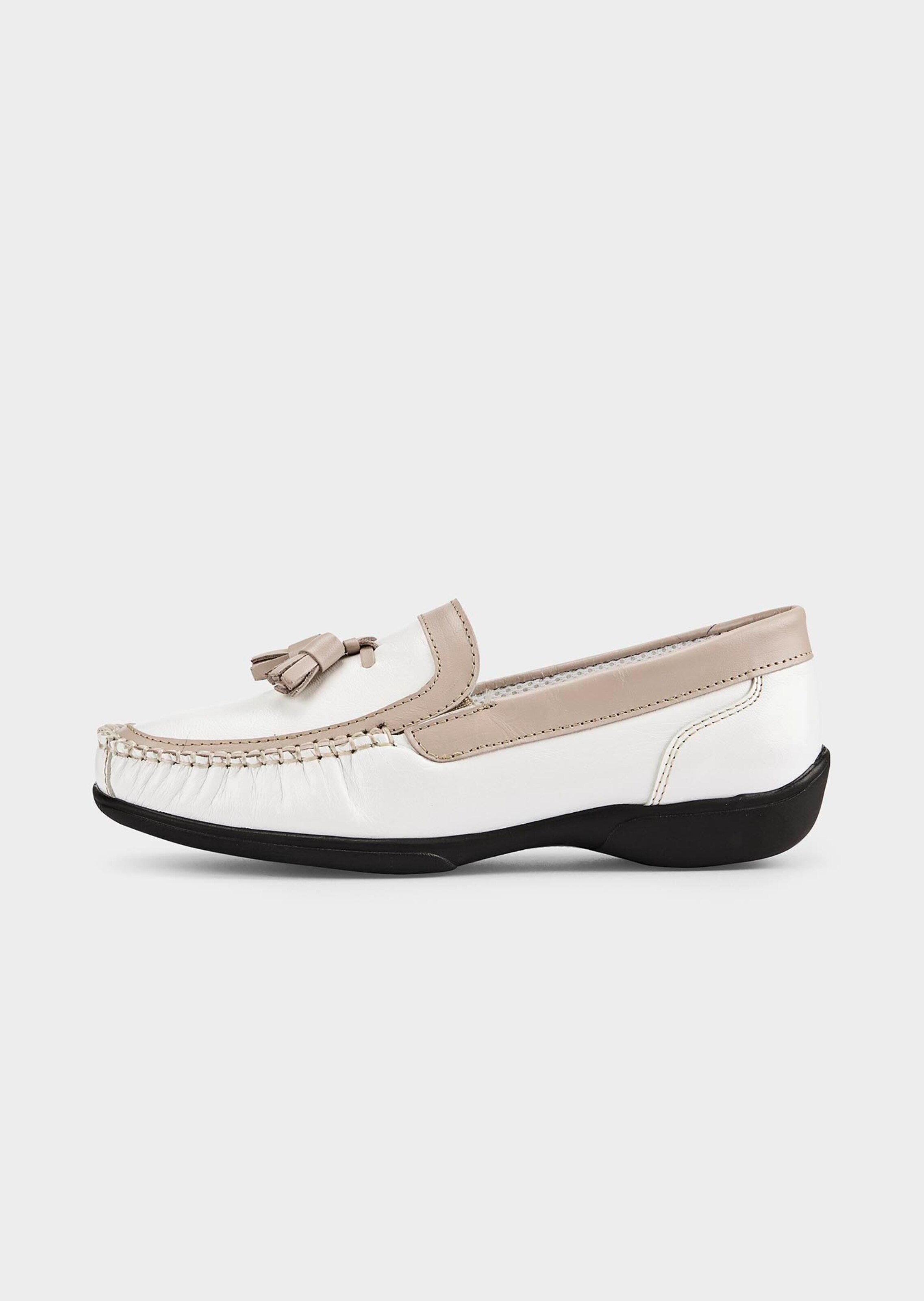 Leder-Mokassins mit Quaste
