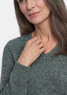 Tricot pullover met naadloze V-hals thumbnail 5