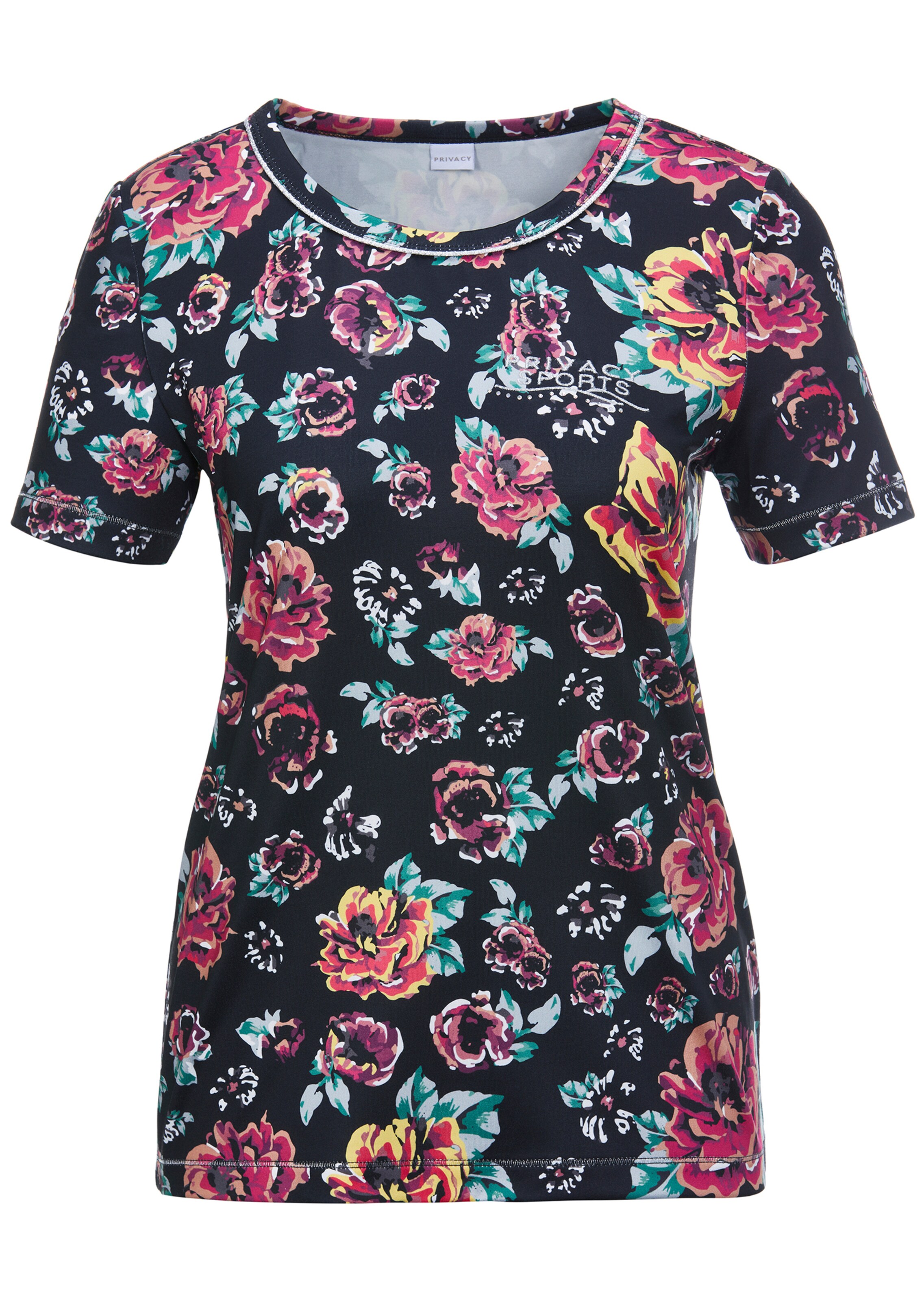 Softes Blumen-Shirt mit recyceltem Polyester