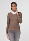 Feinstrick-Pullover mit Lochmuster thumbnail 1