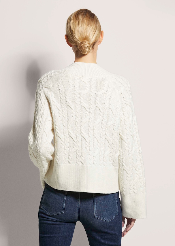 Kaschmir-Pullover mit Zopfmuster 2