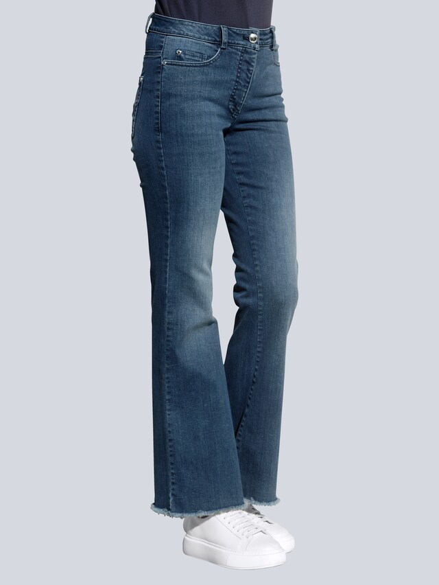 Jeans mit modisch weitem Bein 2