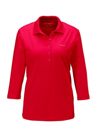 rood Poloshirt van eersteklas piquéstof