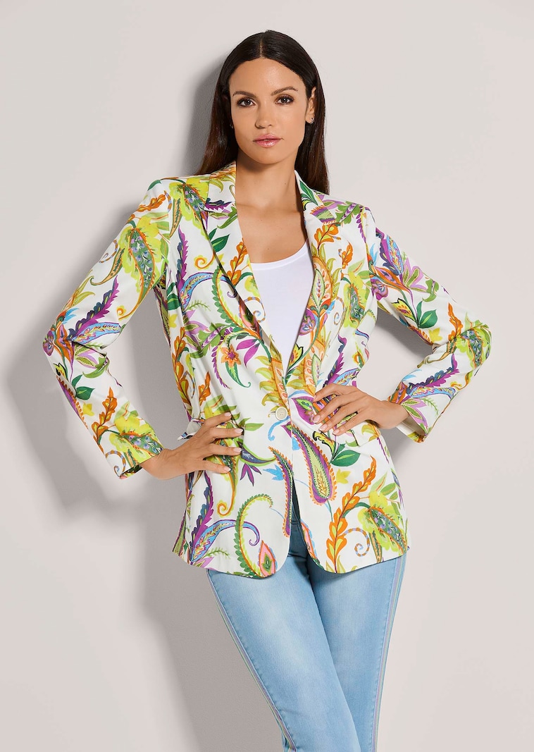 Langer Baumwoll-Blazer