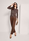 Feine Strickjacke mit Blumenprint thumbnail 4