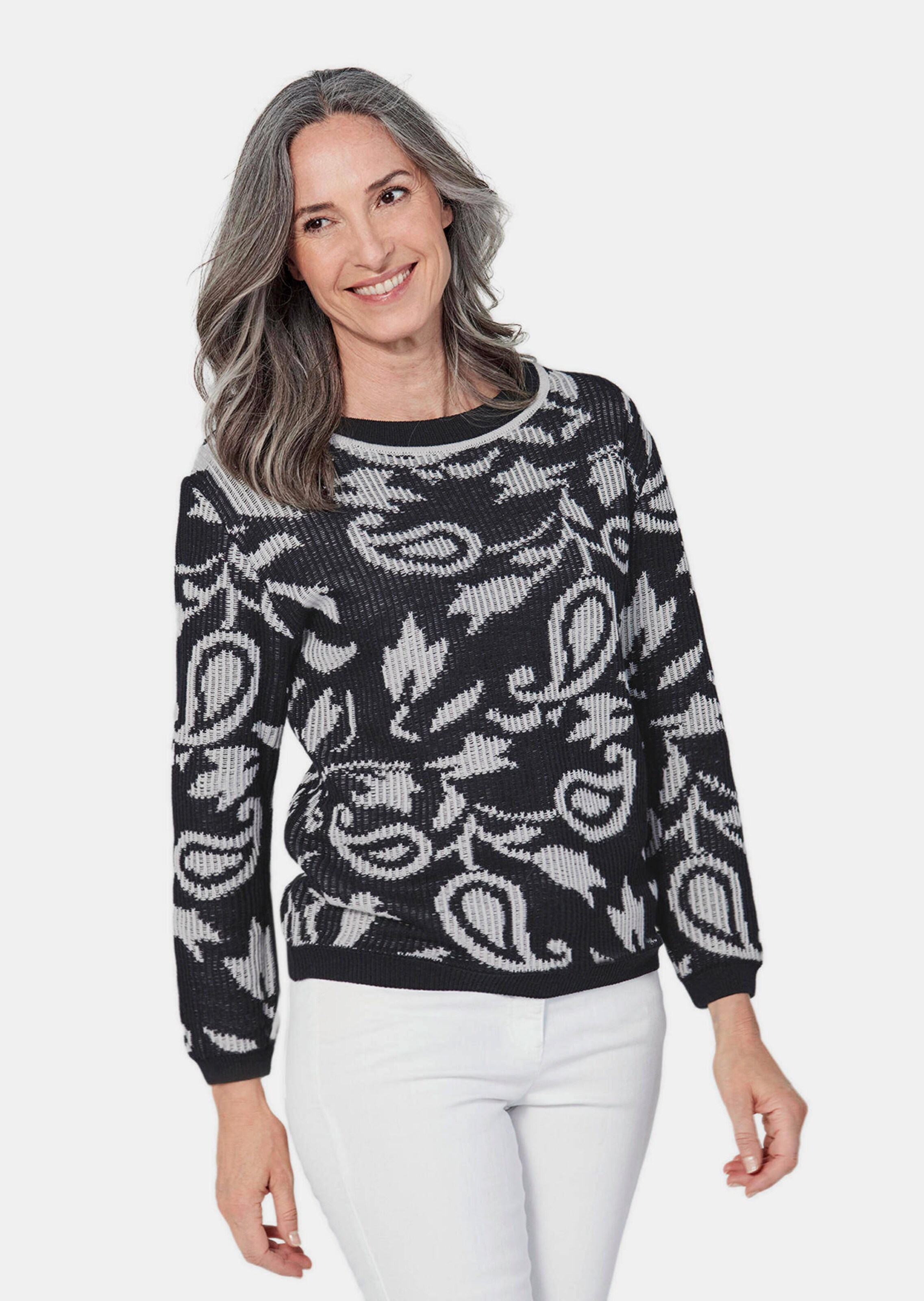 Pull en tricot jacquard