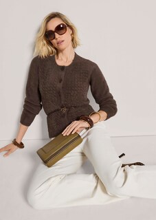 Cardigan moelleux avec structure en nid d'abeille thumbnail 5