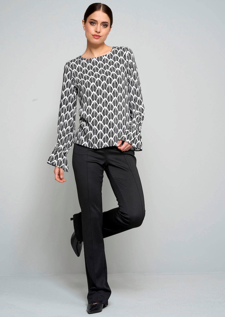 Bluse in Alloverprint