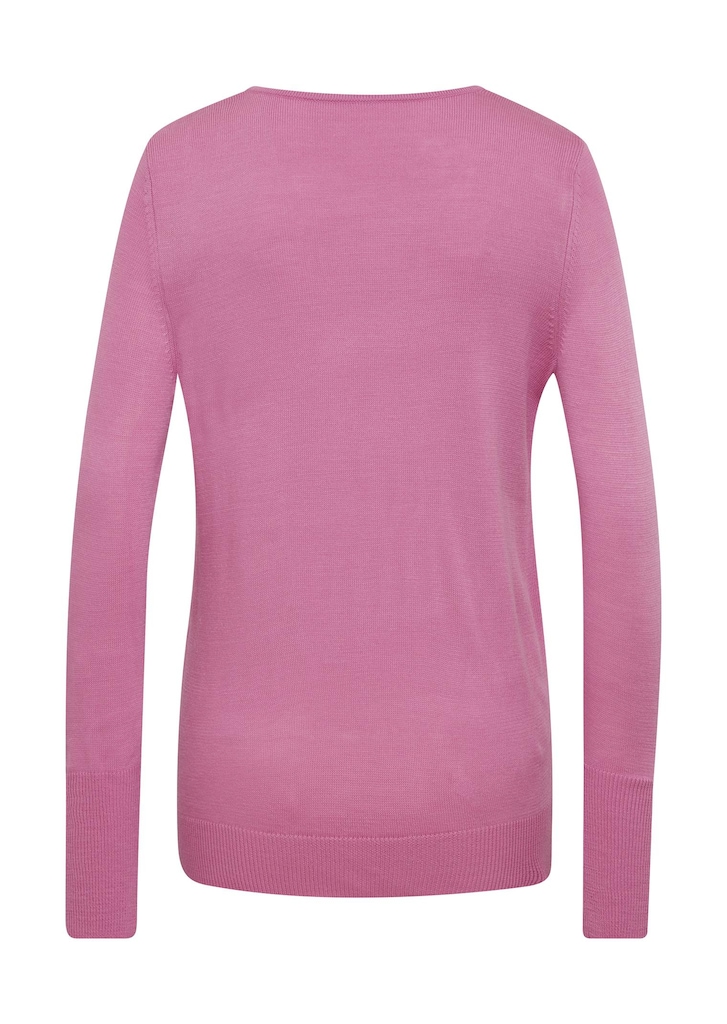 Unkomplizierter Pullover mit V-Ausschnitt