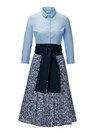 Kleid im Zweiteiler-Look mit breitem Taillenband thumbnail 1