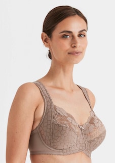 Soutien-gorge à armature à dentelle et jacquard thumbnail 3