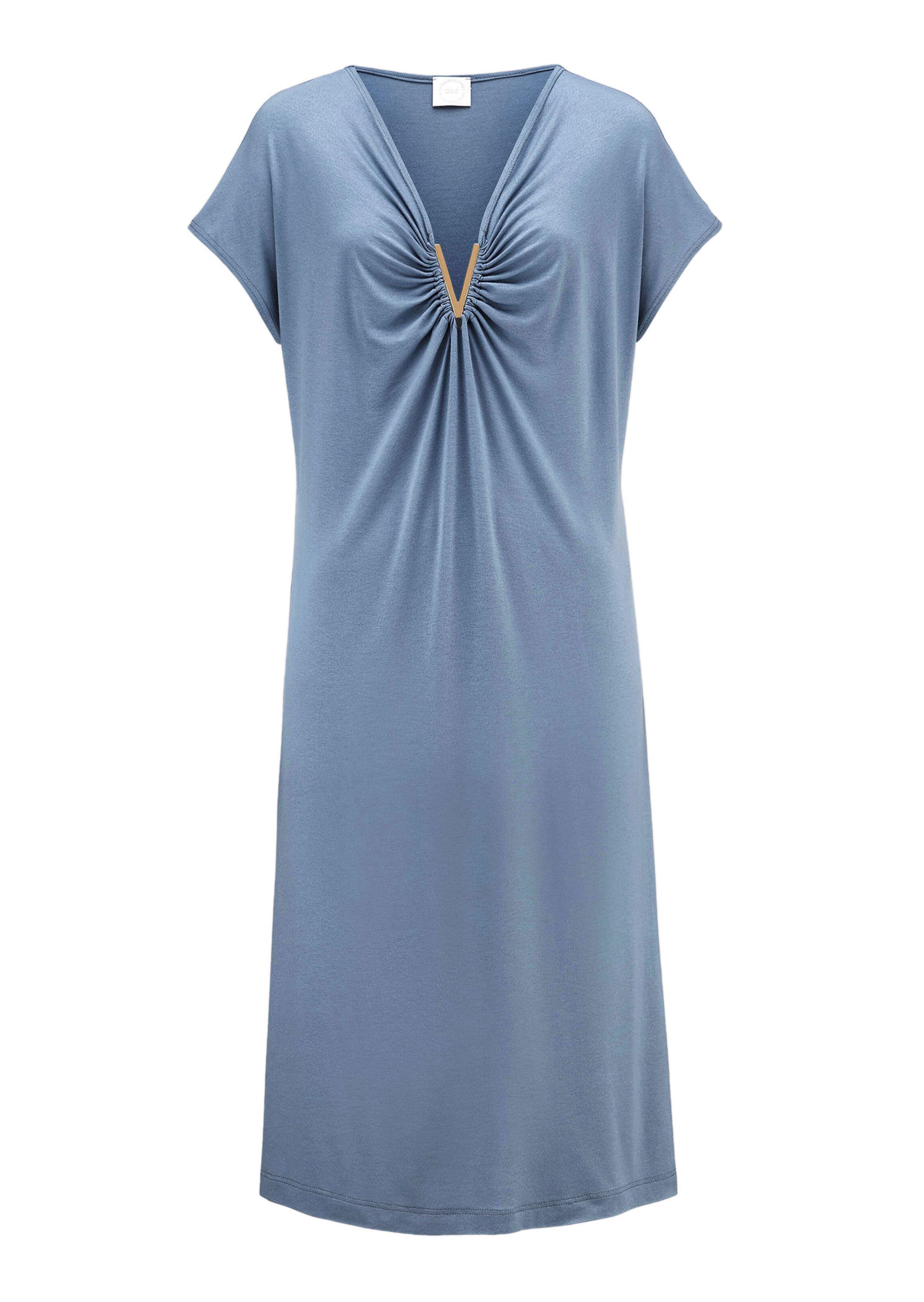 Nachthemd mit gerafftem Ausschnitt
