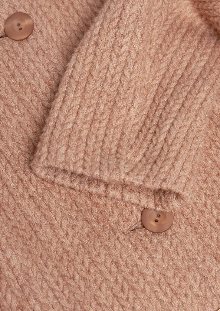 hochwertige Strukturjacke in Strickoptik