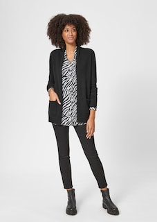 Cardigan with shawl collar thumbnail 2
