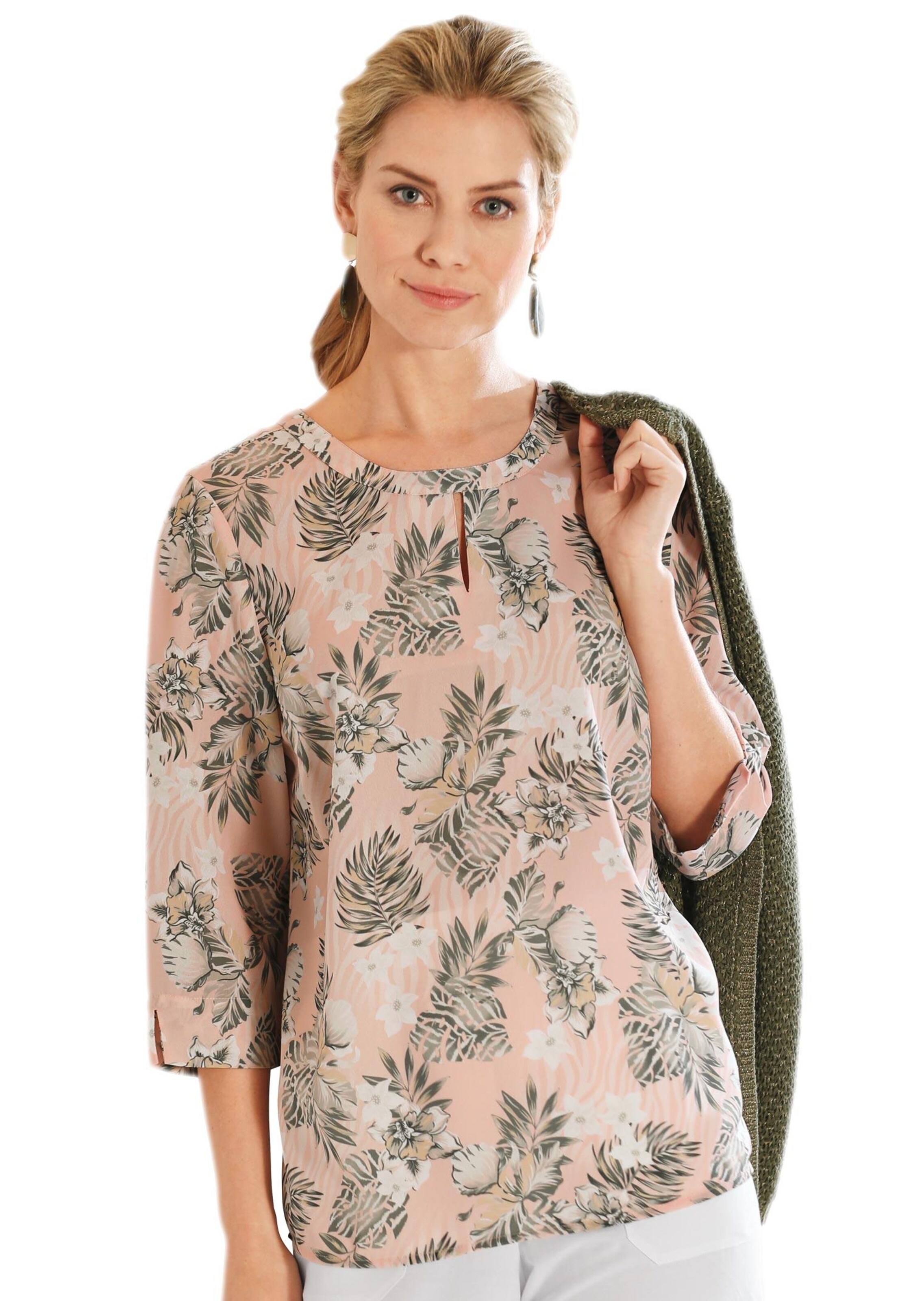 Expressieve blouse met bloemenprint