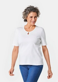 Basic T-Shirt aus reiner Baumwolle thumbnail 1