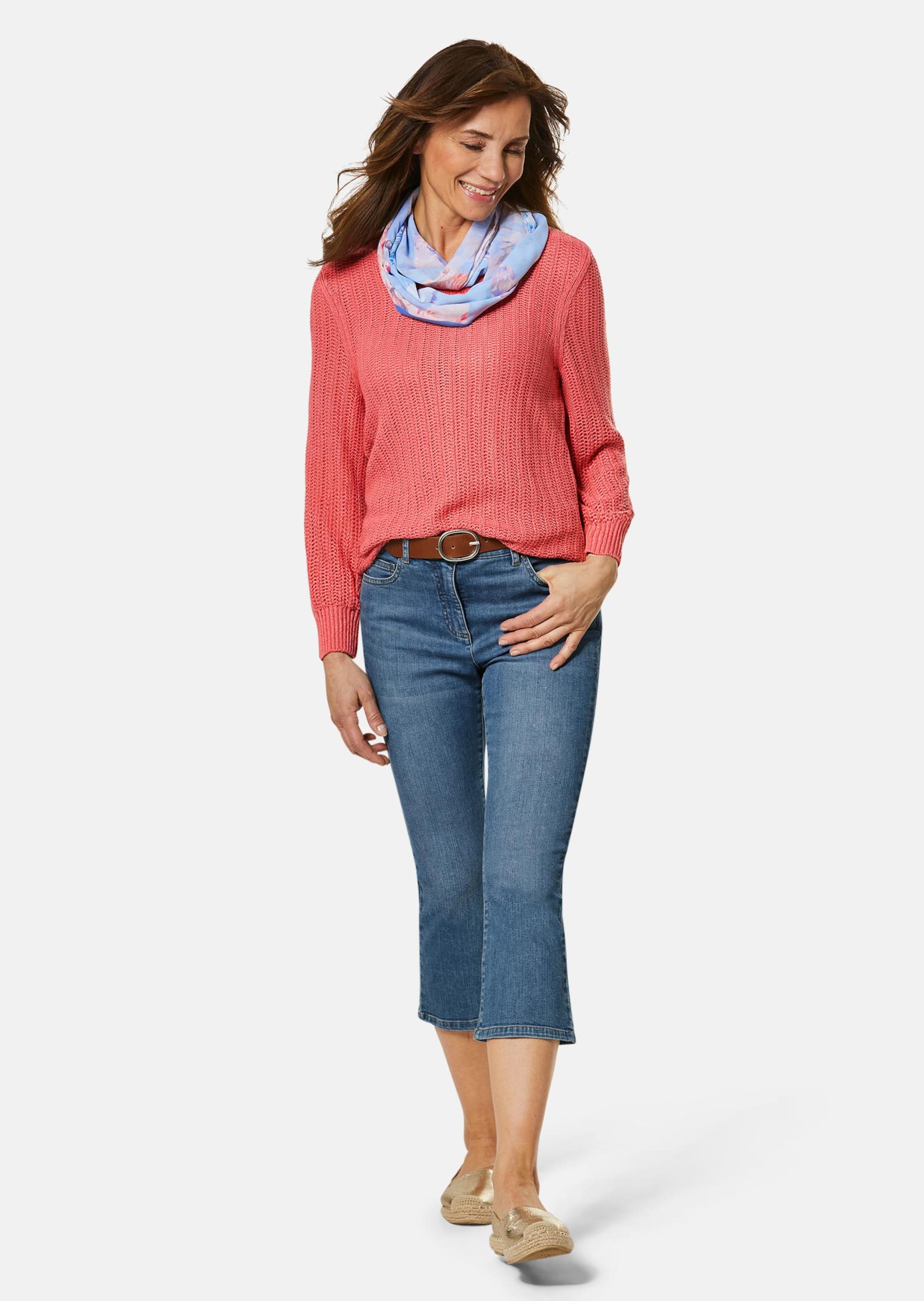 Jean court à bord évasé - bleu - Gr. 56 de Goldner Fashion