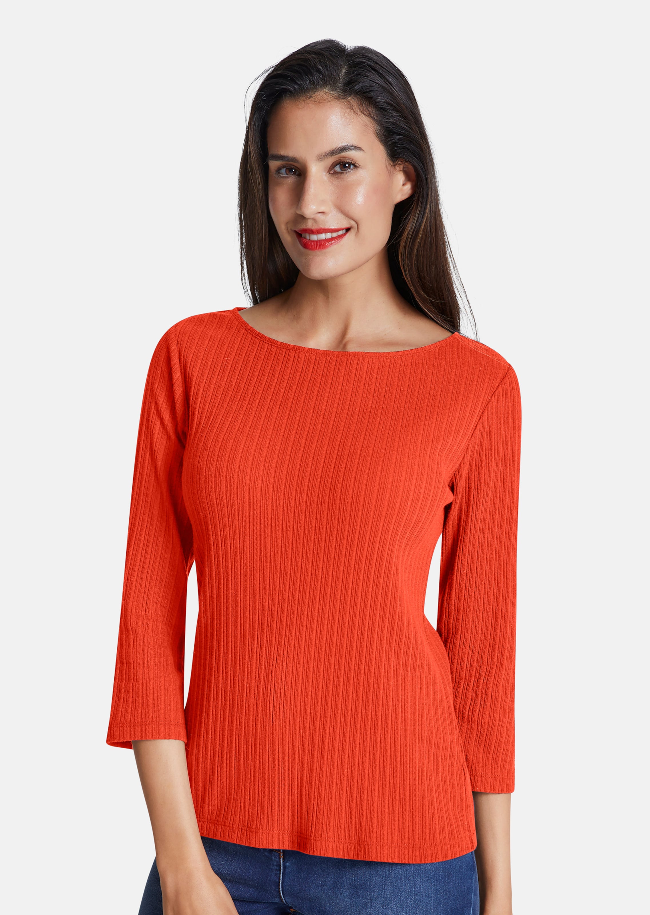 Rippshirt mit Langarm
