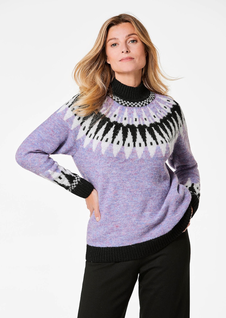 Norweger-Pullover mit wƤrmender Schurwolle