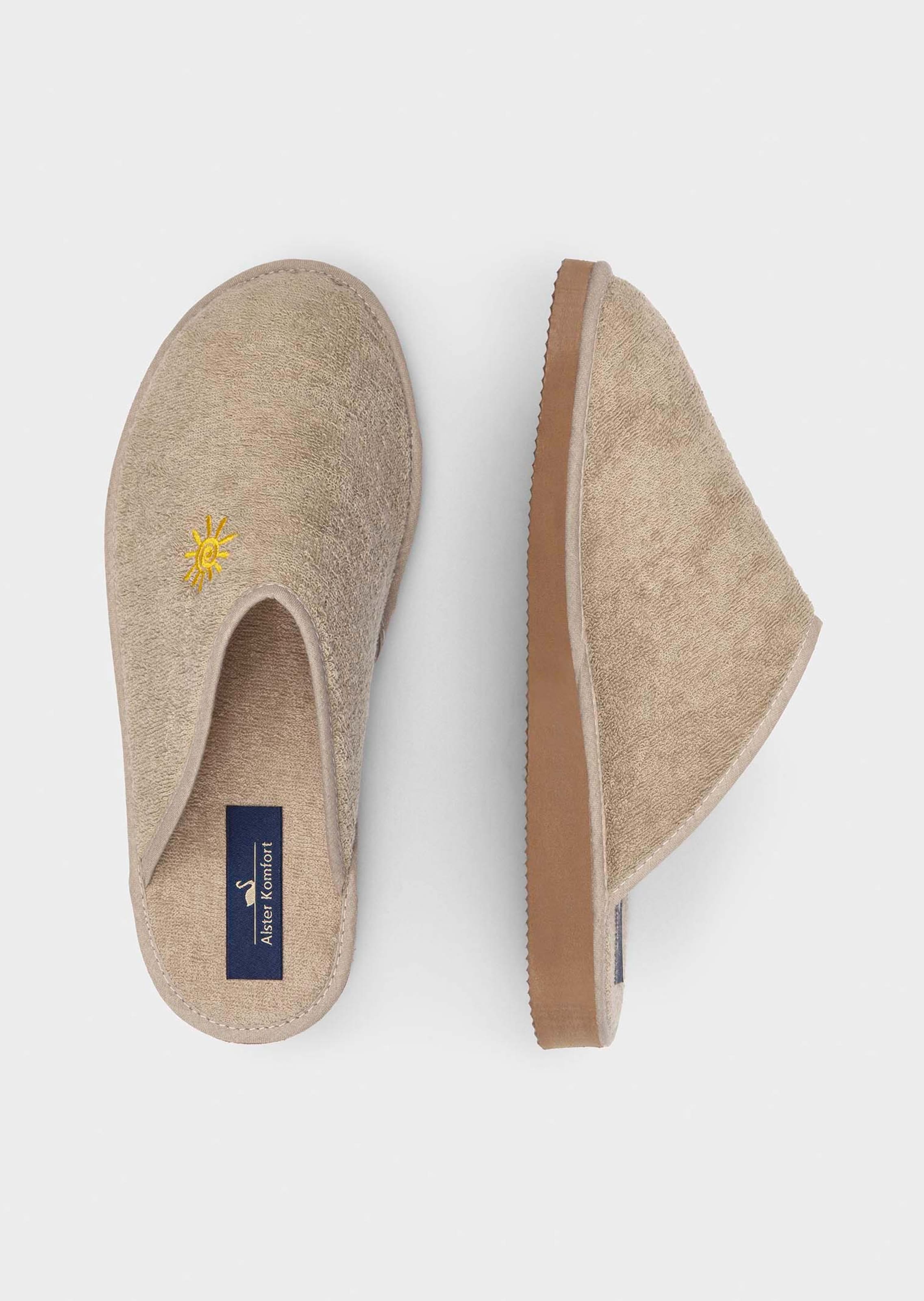 Pantoffel - beige - Gr. 36 von - Goldner Fashion - Modalova
